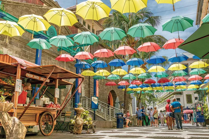Caudan Waterfront Port Louis by day